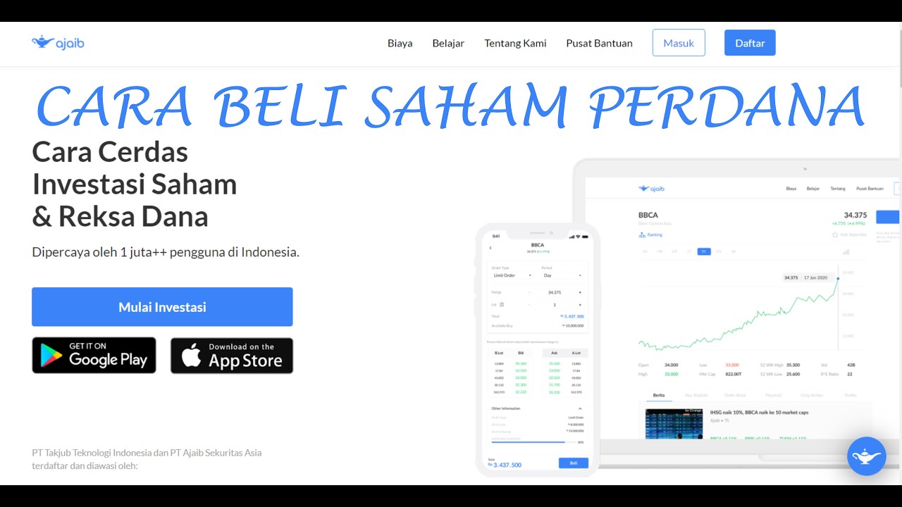 Beli Saham Perdana lewat book building  e-IPO part 1