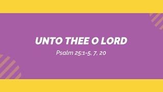 Video thumbnail of "Psalm 25:1-5, 7, 20 | KJV Scripture Song with Lyrics"