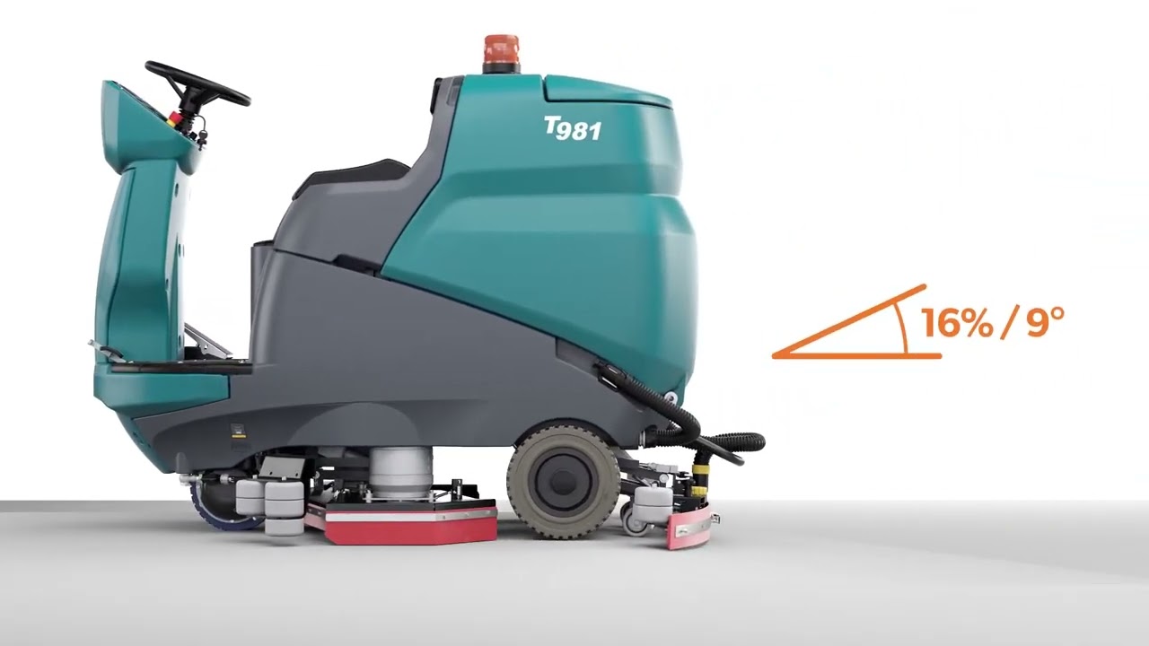 T981 Ride-On Floor Scrubber: Product Overview