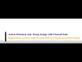 Sophos Training#10 Active Directory User Group assign with Sophos Firewall Rule