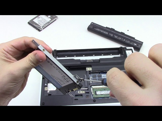 How to install SSD on Sony Vaio SVE1112M1EW - YouTube