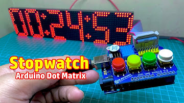 Stopwatch Arduino  Dot Matrix + DMD Uno Shield