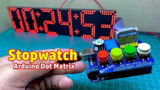 Stopwatch Arduino Dot Matrix + DMD Uno Shield