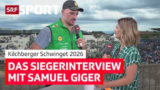 The winner's interview with Samuel Giger 💬 | SRF Sport screenshot 5