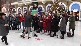London City Voices Choir at Charing Cross Railway Station - It's the most wonderful time of the year