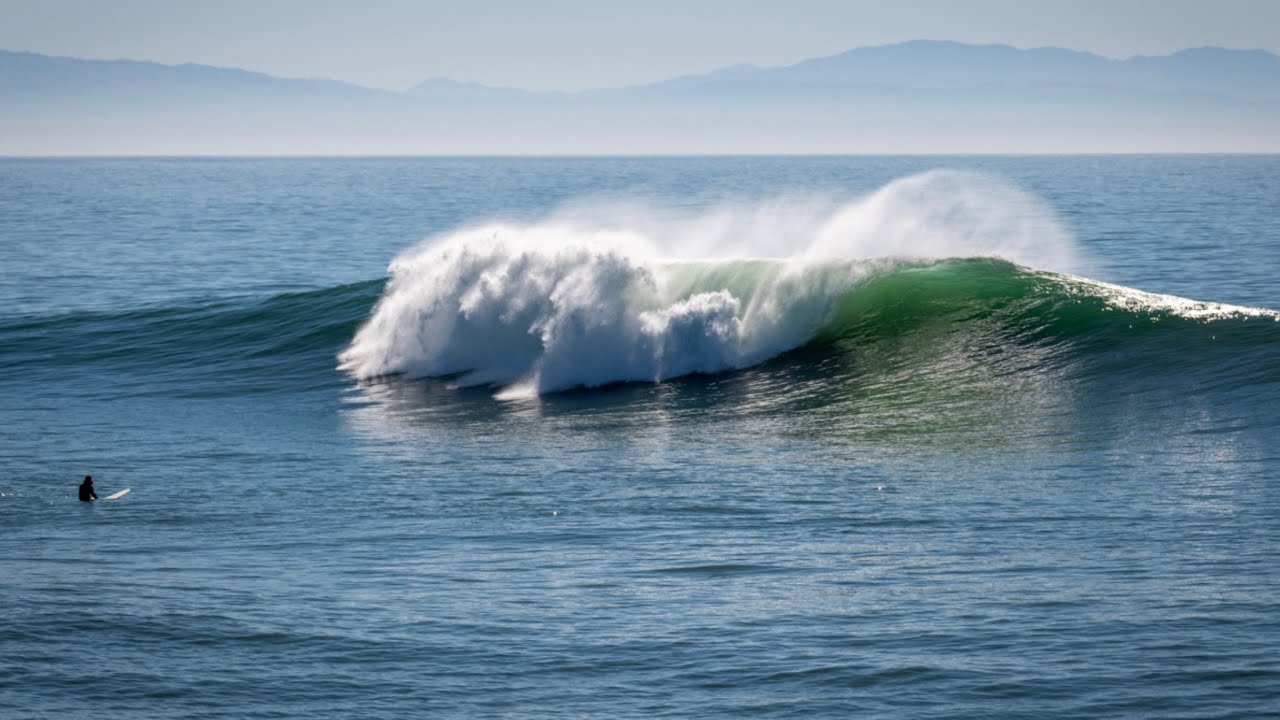 Калифорния Тихий океан Санта-Круз Волны убийцы.. - YouTube