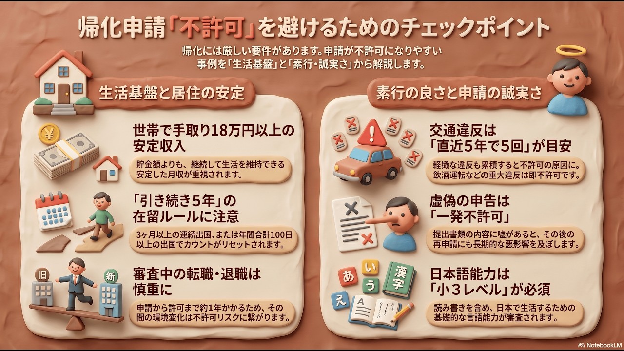 帰化申請はどんな場合に不許可になりますか?「帰化申請の不許可事例」 - YouTube
