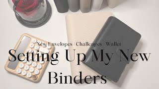 New Cash Envelope Binder Setup 🤍 | Setting Up My New Binders & Wallet 🖤