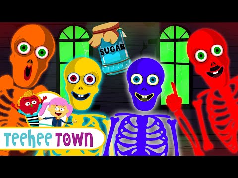 Johny Johny Yes Papa With Skeletons | Funny Scary Rhymes For Kids | Teehee Town