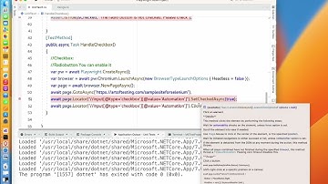 #9:How to handle Checkbox in Playwright in Visual Studio. #playwright #csharp #visualstudio
