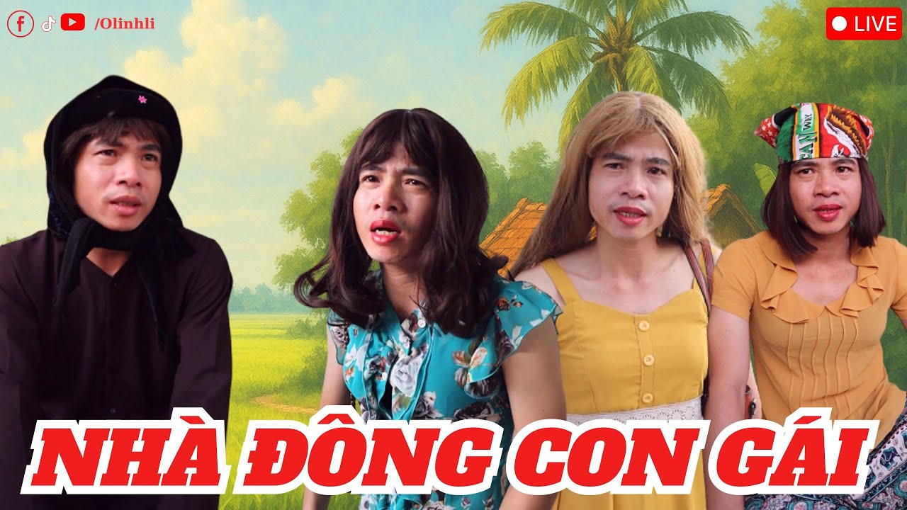 Nhà Nhiều Con Gái | Phim Hài Thị Hến | Olinhli