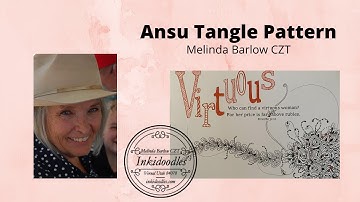 Ansu Tangle Art Lesson with Virtuous Template