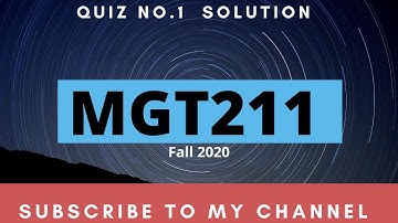 MGT211 QUIZ NO.1 IDEA SOLUTION ||FALL 2020||Virtual University