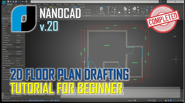 NanoCAD v20 2D Drafting Floor Plan Tutorial For Beginner [COMPLETE]