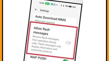 Turn ON Allow Flash Messages in OnePlus Mobile