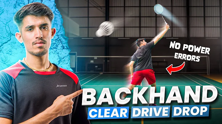 How to hit a perfect backhand clear , drop and drive ?