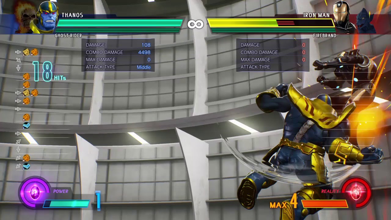 Marvel vs Capcom Infinite - Thanos optimized BNB without loop bshit ...