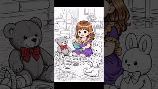 Color With Me 🎨 | Transforming Black &amp; White Into Art ✨