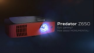 絶版　ゲーミングプロジェクター　acer z650 Predator Z650 Gaming Projector – Go Big on Gaming - YouTube