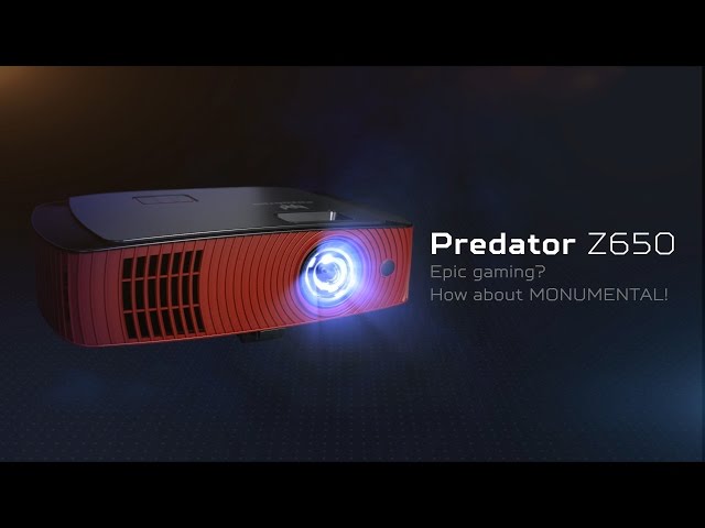 絶版　ゲーミングプロジェクター　acer z650 Predator Z650 Gaming Projector – Go Big on Gaming - YouTube