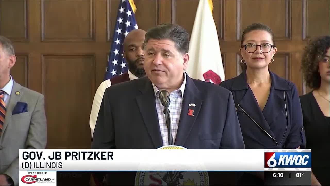 JB Pritzker signs 2 laws to cement reproductive care - YouTube