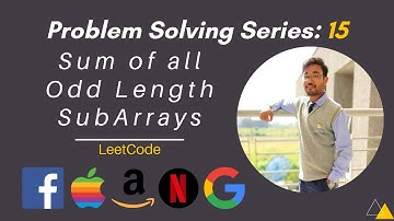 Sum of Odd Length Subarrays | O(n) | Hindi | LeetCode | Problem Solving | FAANG | Shashwat Tiwari