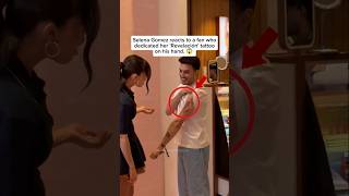 This Fan Tattoo Shocked Selena Gomez 😳 #selenagomez #selena  #fyp