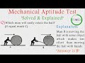 Mechanical Aptitude Test 2 | Solved & Explained | Mechanical Comprehension Test |