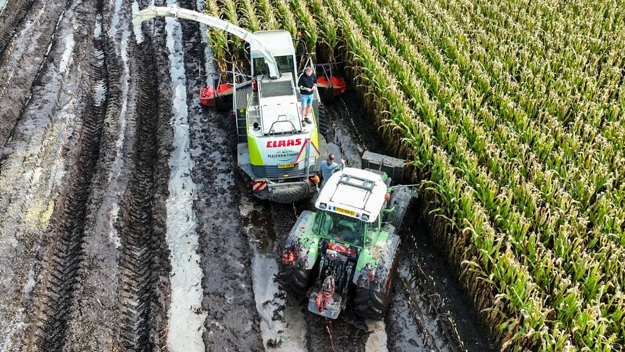 Großeinsatz Maishäckseln 2020 – 3500 ha Maisernte 20 Claas Traktoren / Häcksler farmer corn harvest