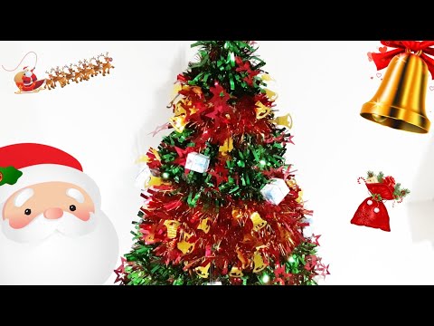 วิธีทำต้นคริสต์มาสง่ายๆ งบไม่เกิน100บาท|CHRISTMAS TREE|LOVE DIY & CRAFTS