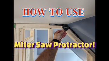 Cut Angles EASY with a MITER SAW PROTRACTOR!