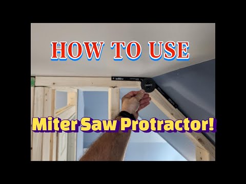 Cut Angles EASY with a MITER SAW PROTRACTOR!