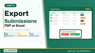 Export Jodoo Form Data to PDF & Excel in One Click — Step-by-Step Guide