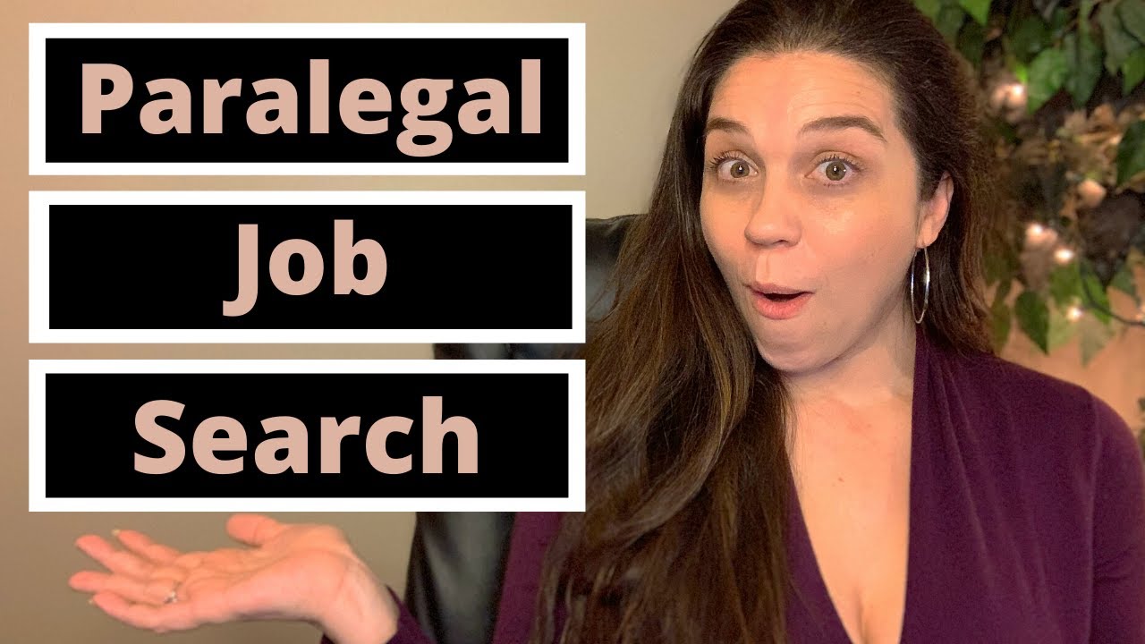 SEARCHING FOR A JOB AS A PARALEGAL: Who Can Help With Your Career - YouTube