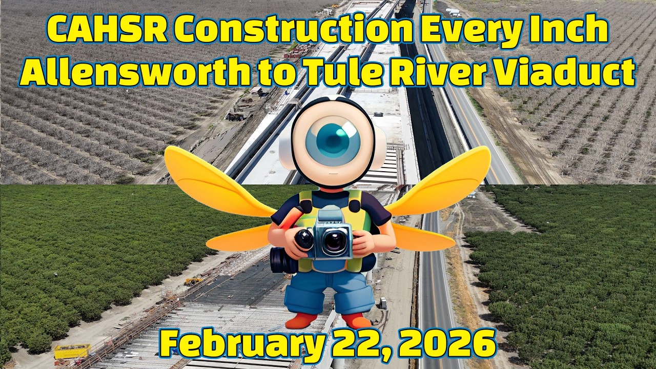 California High Speed Rail Construction Every Inch from Allensworth to Tule River Viaduct