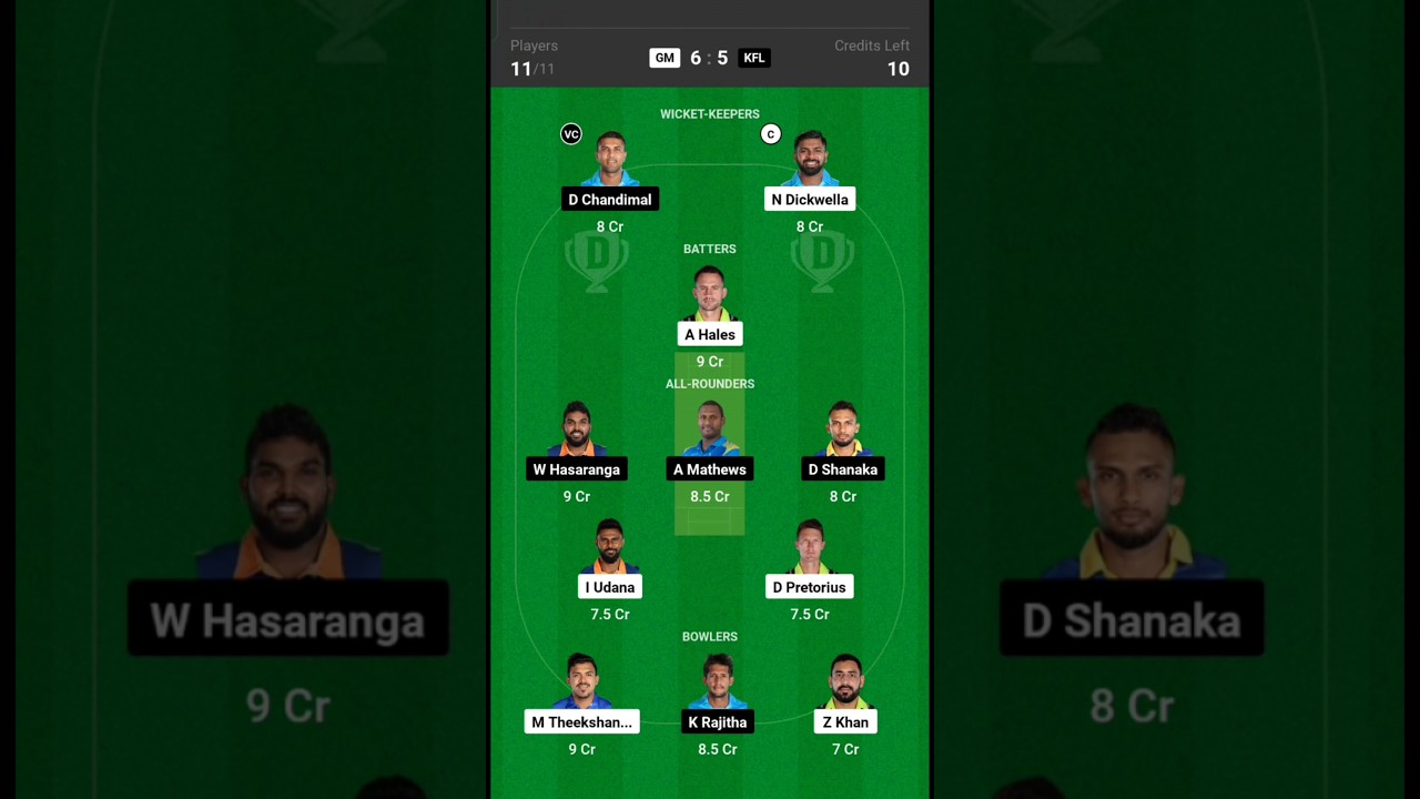 LANKA PREMIER LEAGUE T20match prediction GM🆚KFL💯🏆