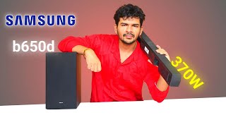Best samsung soundbar for deep bass lovers - SAMSUNG HW b650d 370W 3.1 ch Dolby soundbar