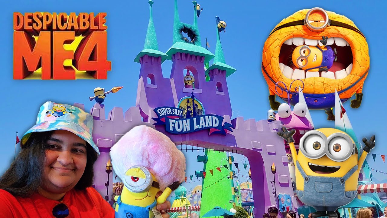 DESPICABLE ME SUPER SILLY FUN LAND AND MINIONS MERCH AT UNIVERSAL STUDIOS HOLLYWOOD!