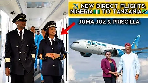 Juma Jux & Priscilla Influence Direct Flights from Nigeria to Tanzania🇹🇿🇳🇬 Air Tanzania✈️