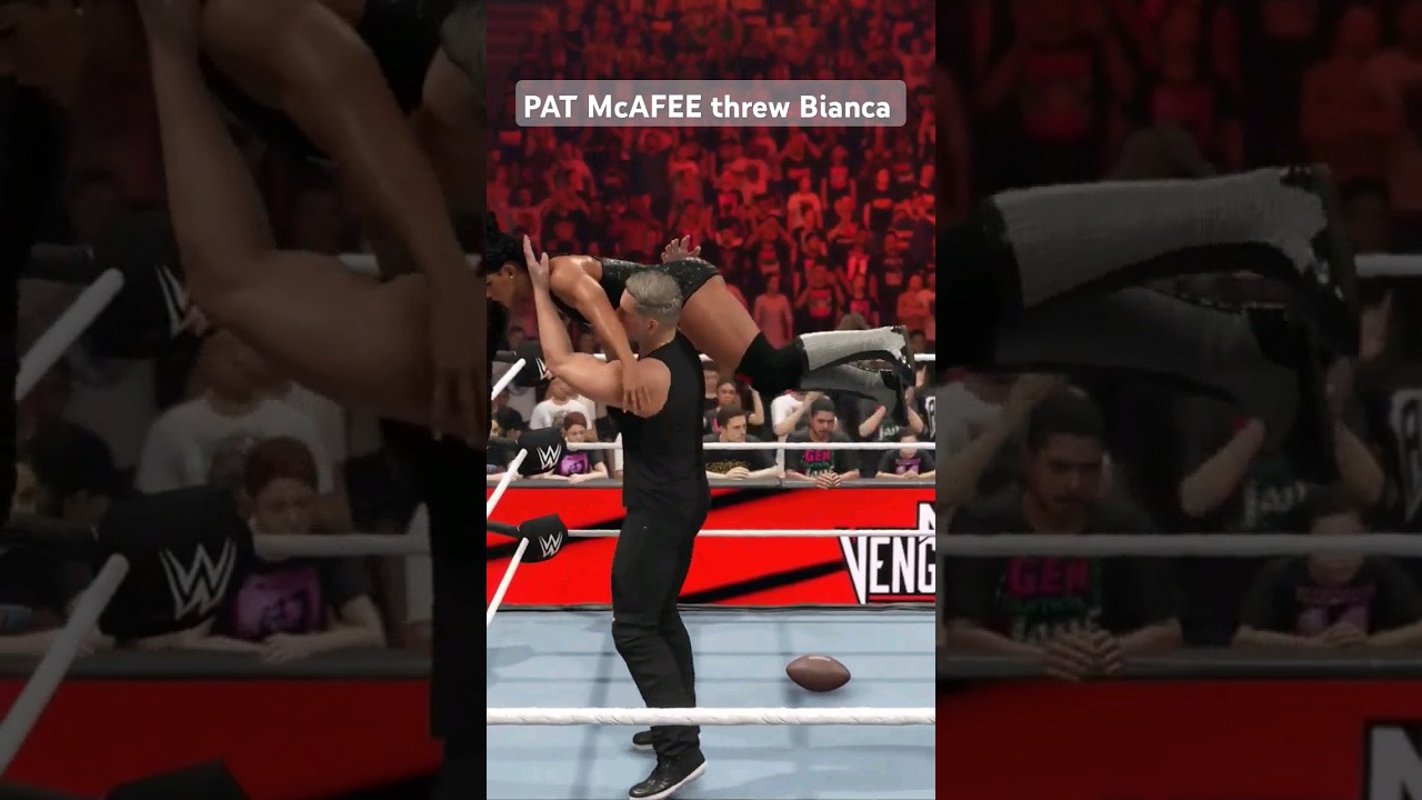 PAT McAFEE threw Bianca 