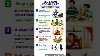 SSC PYQ Idioms and Phrases | #english #vocabulary #shorts #shortsfeed #ytshorts #spokenenglish