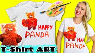 Disney Pixar Turning Red, Red Panda T-Shirt Art. Diy