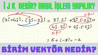 Fi̇zi̇k 101. Vektörler. Nedi̇r Bu İ,J Ve K? Başimizin Belasi Başimizin Taci Olacak.