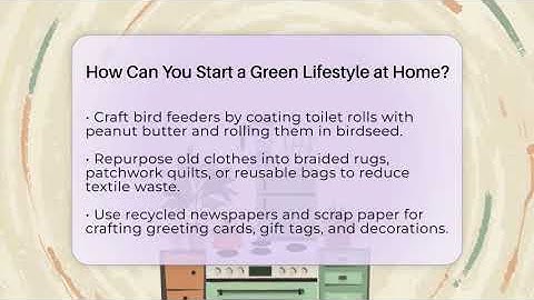 How Can You Start a Green Lifestyle at Home? - The Upcycle Lab