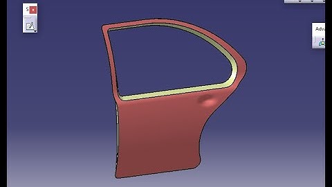 Car Door trims in CATIA Generative shape design (GSD)
