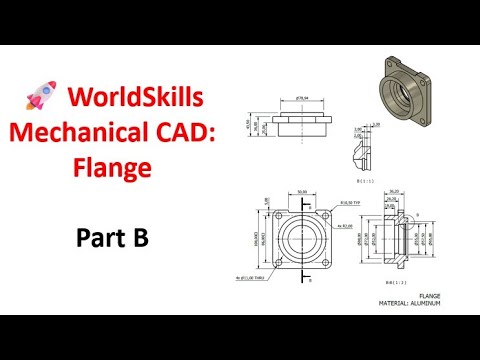 🚀WorldSkills CAD: Flange Design –Speed/Pressure Test | Hidden Grooves ...