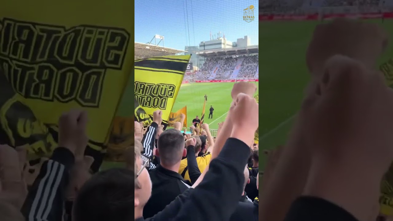 Borussia Dortmund Ultras unterstützen ihr Team im Millerntor – Stimmung gegen St. Pauli 🔥💛🖤