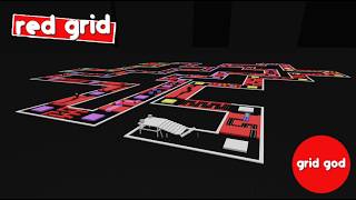 Red Grid - grid god badge [UHBL LEGACY]