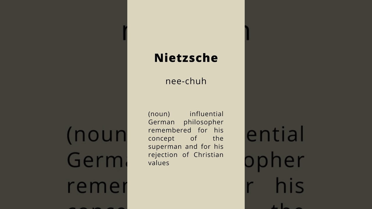 How to pronounce Nietzsche || Pronunciation and meaning