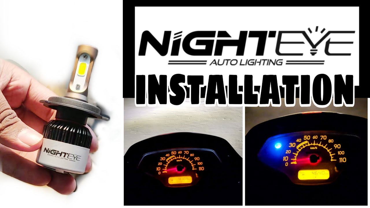 NIGHT EYE LED Headlight installation for my Access 125 💯 YouTube
